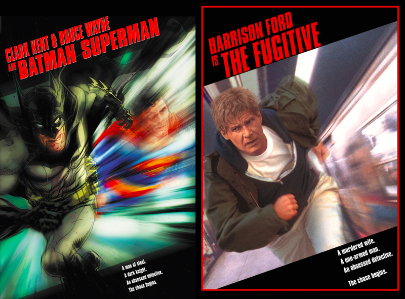 Illustration for article titled Your Favorite DC Superheroes, Drawn Into Famous Movie Posters